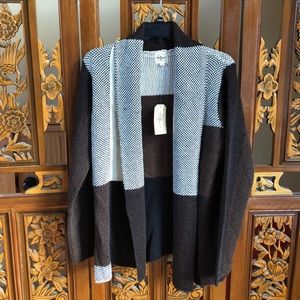 NWT Effeci Neutral Knit Cardigan